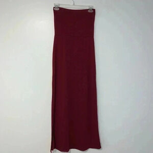 Active USA Roll-Waist Side Split Maxi Skirt​​